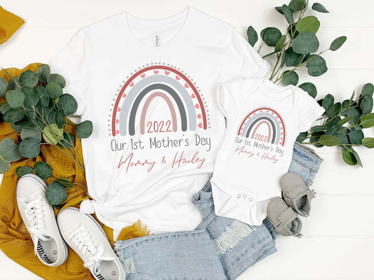 Our First Mother's Day Personalized Shirts