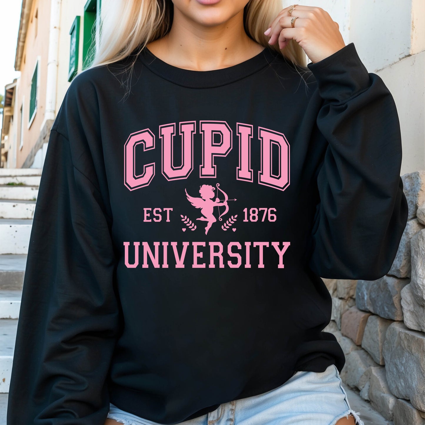 Valentines Day Cupid Sweatshirt