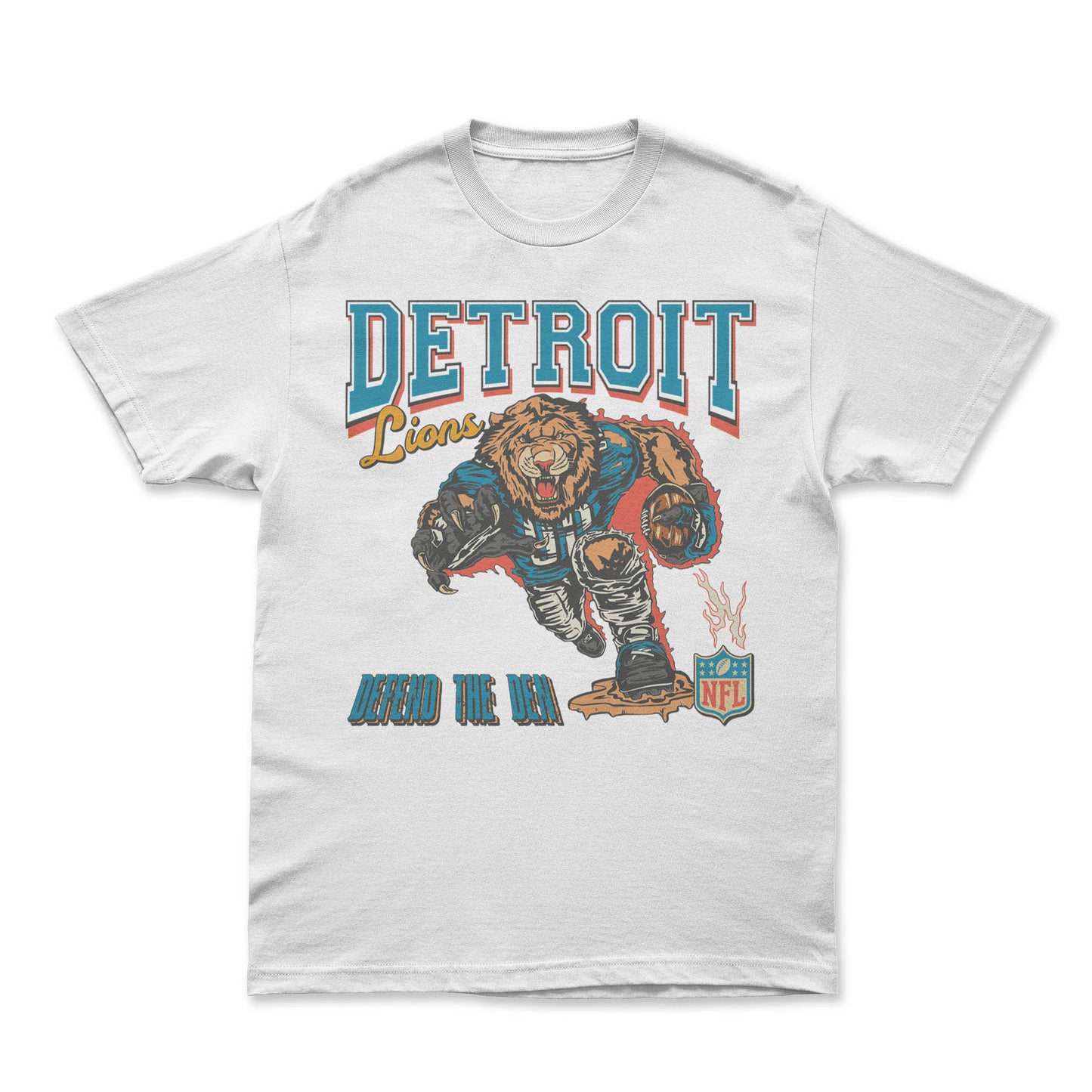 Detroit Lions Defend The Den Retro Shirt