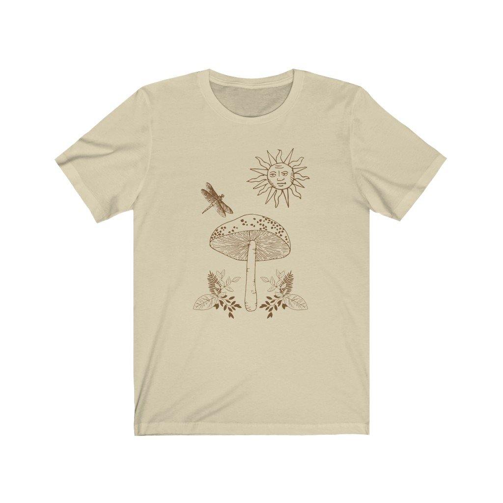Mushroom and Sun Cottagecore Shirt - Custom Tees MIA