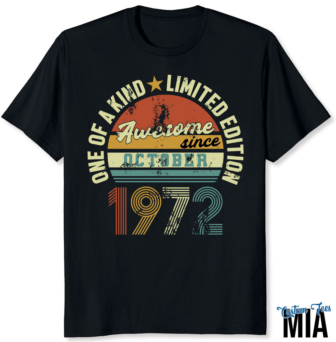 Awesome Since October 1972 50th Birthday T-Shirt