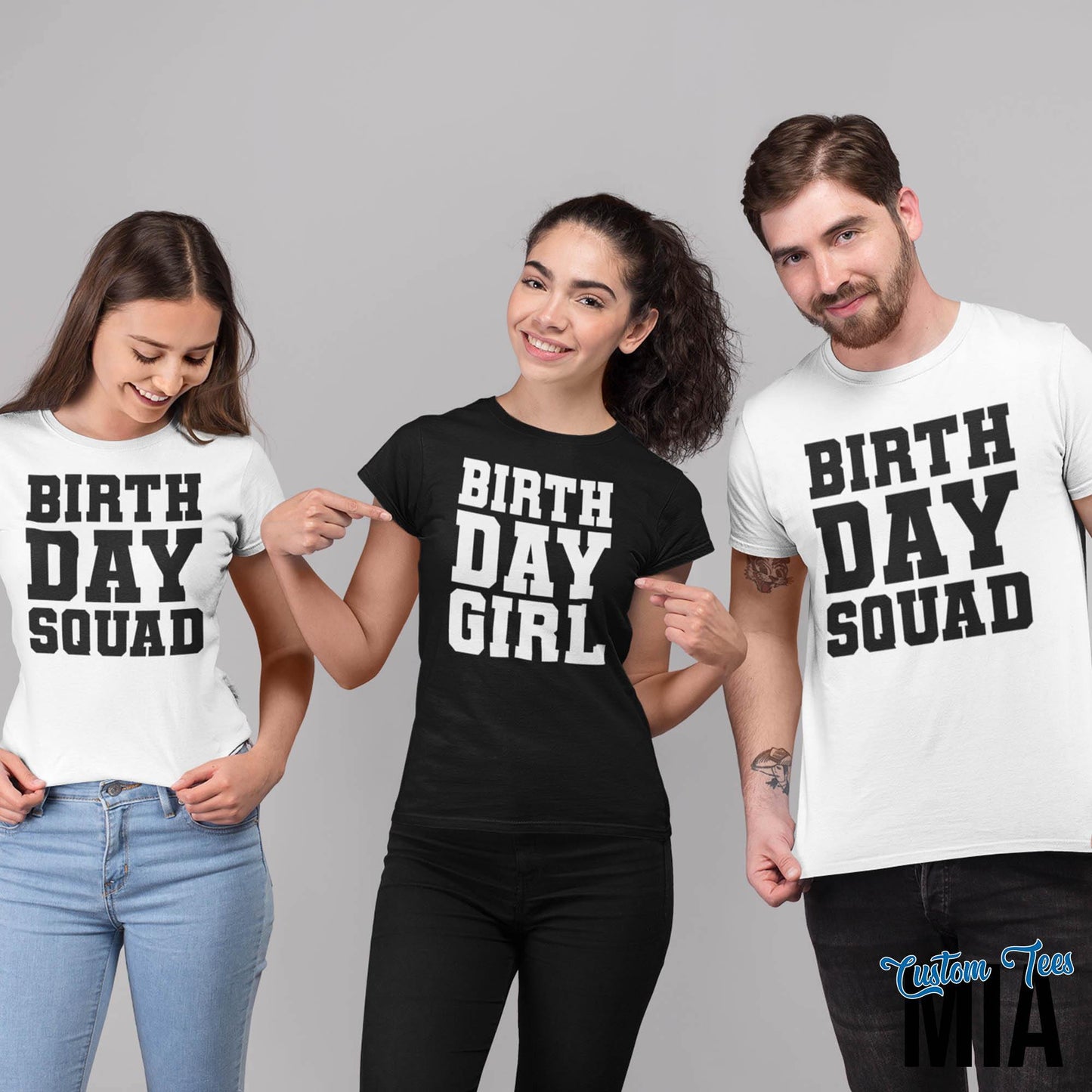Birthday Girl Squad Shirt - Custom Tees MIA