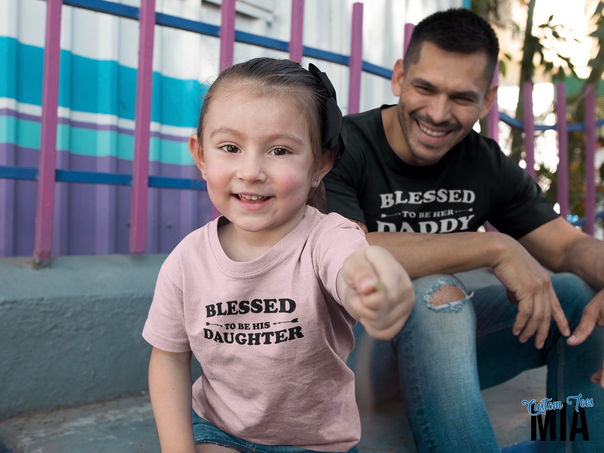 Blessed To Be Her Daddy Shirt - Custom Tees MIA