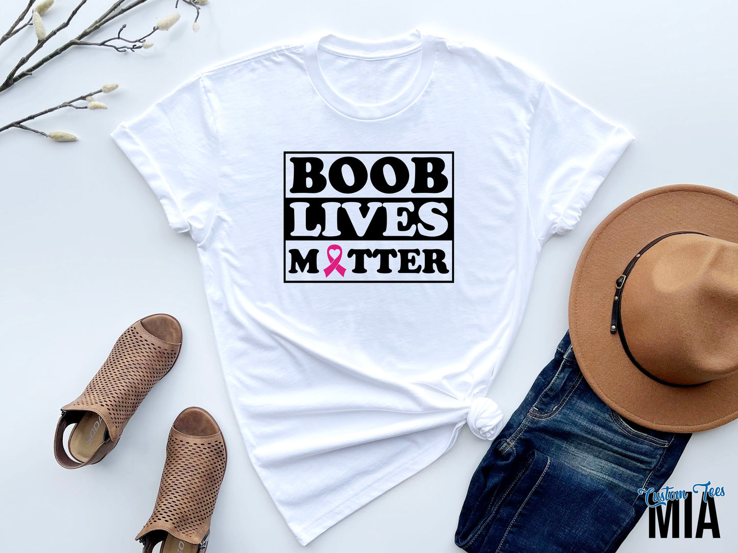 Boob Lives Matter Breast Cancer Awareness Shirt