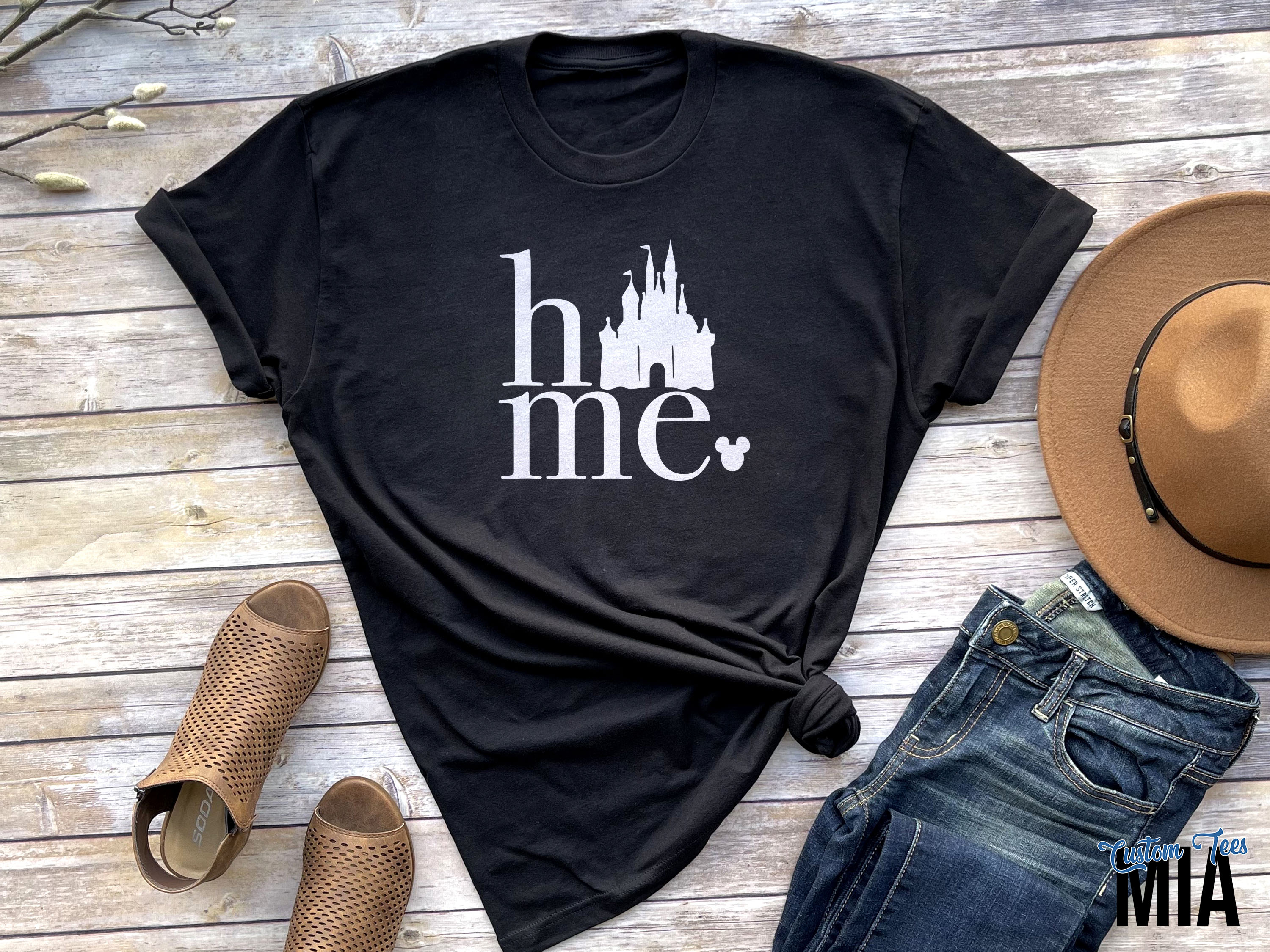 Disney castle home orders shirt