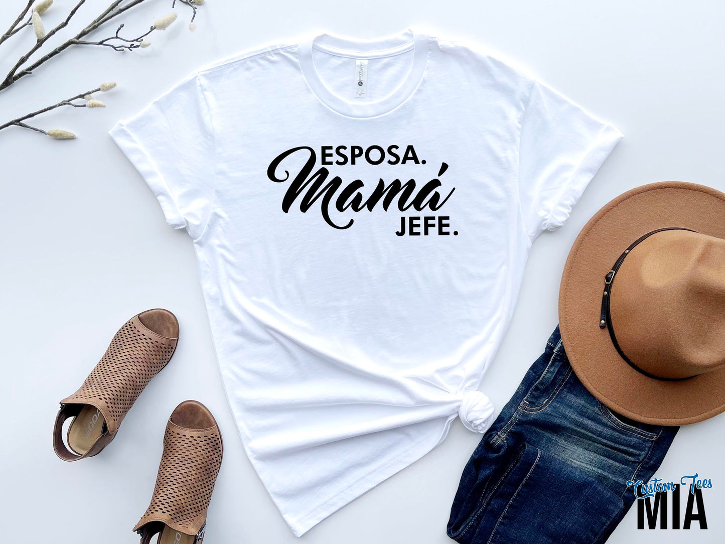 Esposa Mama Jefe Shirt - Custom Tees MIA