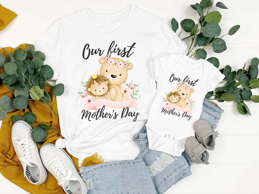 Our First Mother's Day Boy Lion Shirt