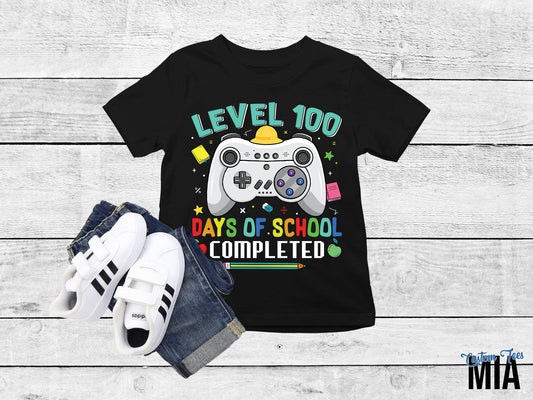 Level 100 Days of School Completed Shirt