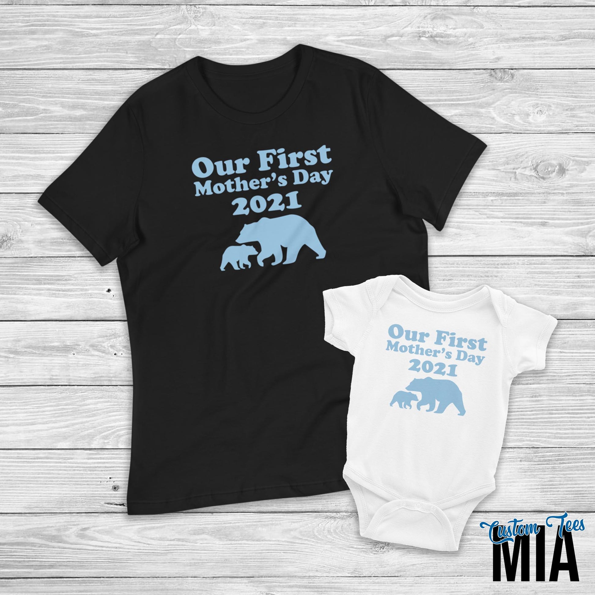 Our First Mother's Day 2021 Mommy and Me Shirt - Custom Tees MIA