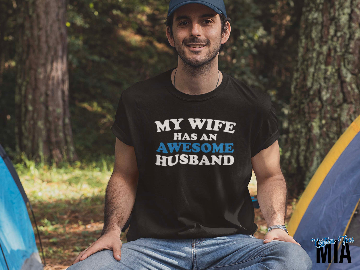 My Wife Has An Awesome Husband Shirt - Custom Tees MIA