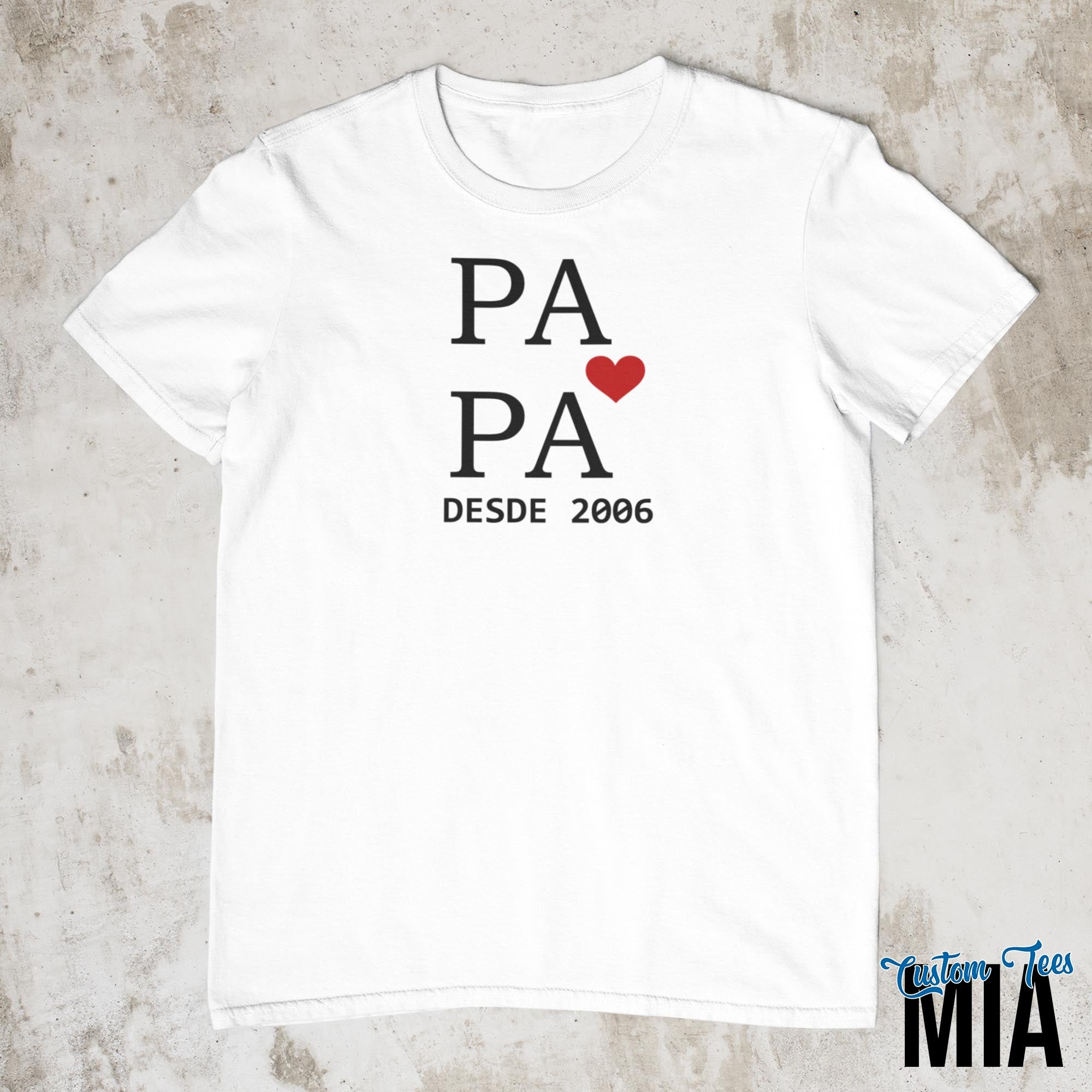 Camiseta dia del padre personalizada online