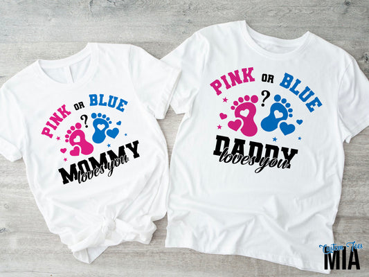 Gender Reveal Personalized Shirt