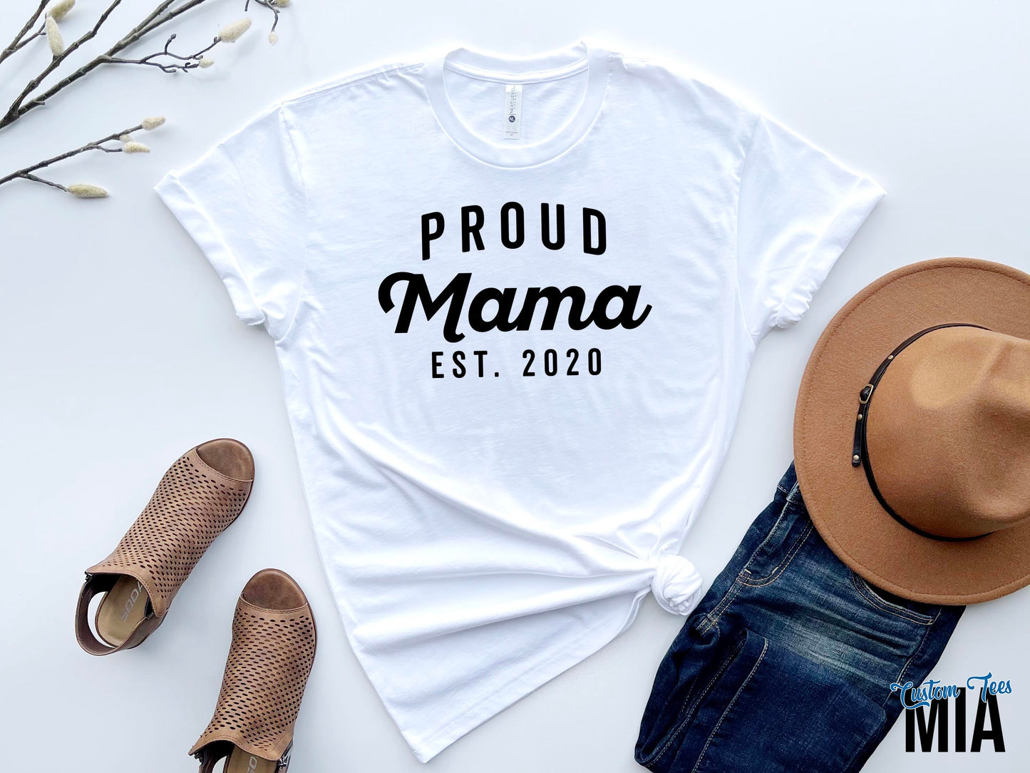 Personalized Proud Mama Shirt - Custom Tees MIA