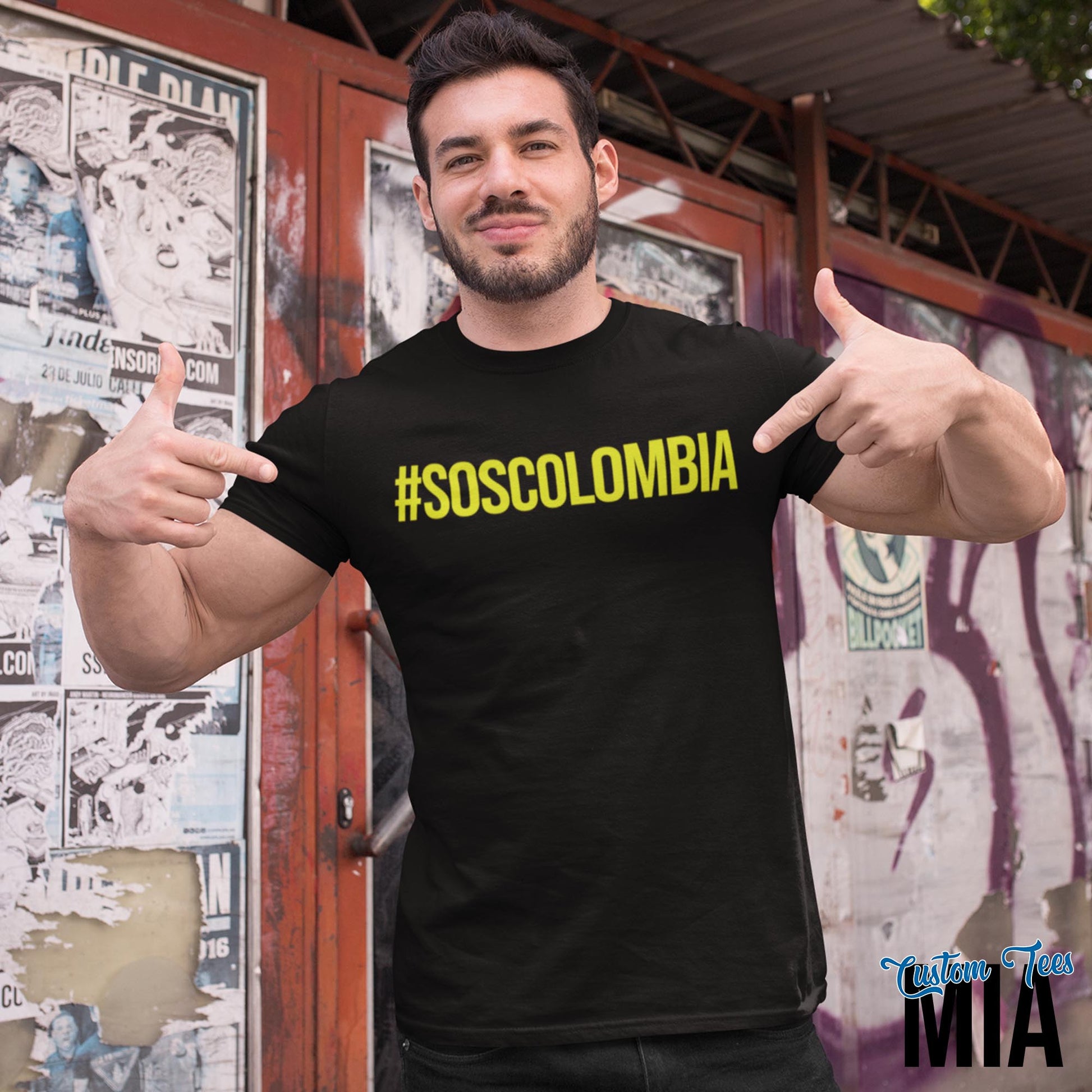 SOS Colombia Shirt - Custom Tees MIA