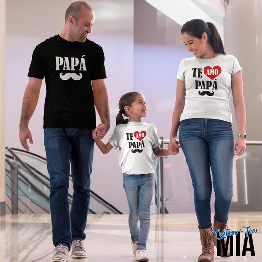 Te Amo Papa Dia Del Padre Shirts - Custom Tees MIA