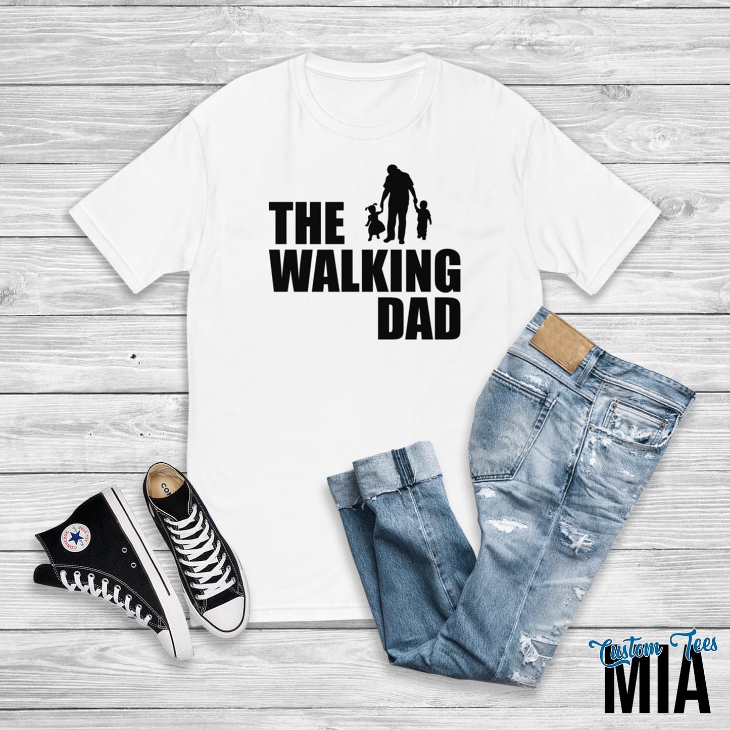 The Walking Dad Shirt - Custom Tees MIA