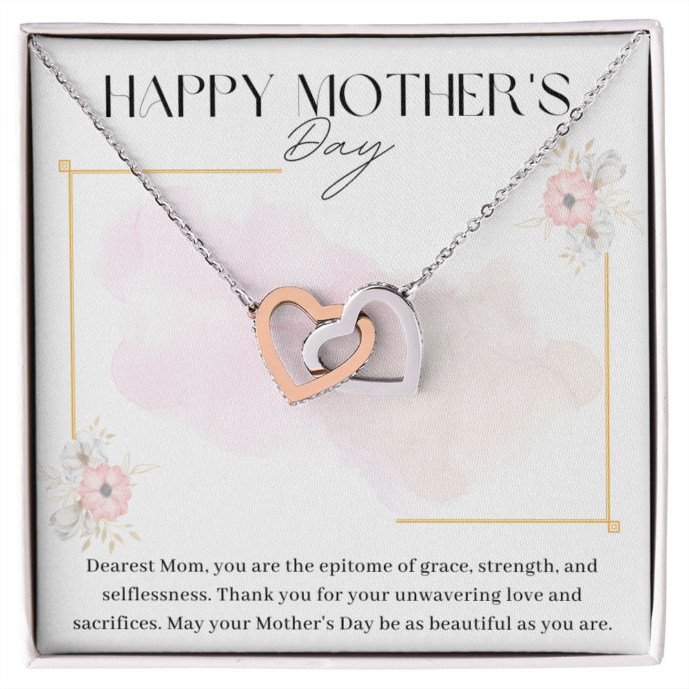 Interlocking Hearts Mother's Day Necklace