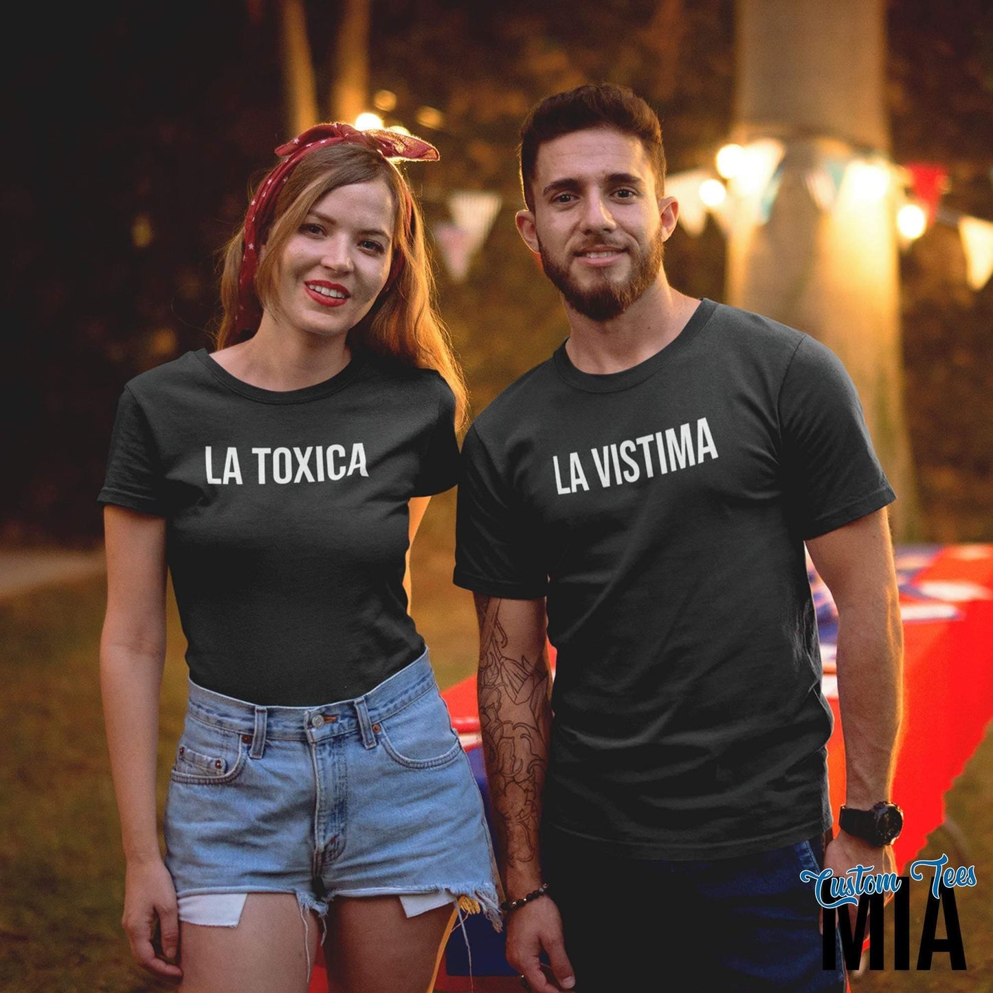 La Toxica y La Vistima Couples Matching Shirt - Custom Tees MIA