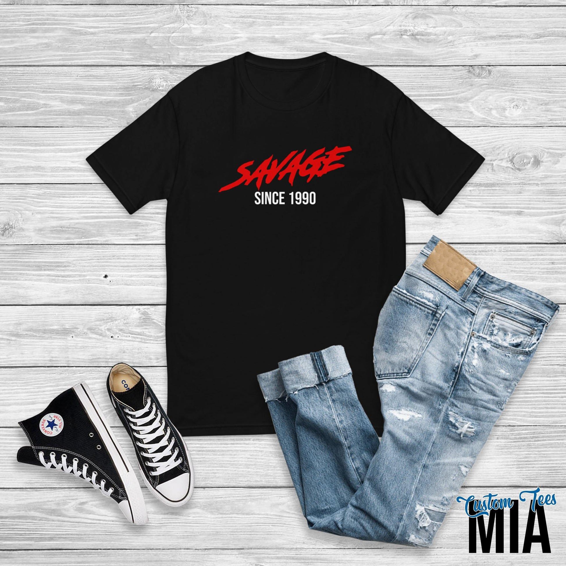 Savage Since 1990 Shirt - Custom Tees MIA