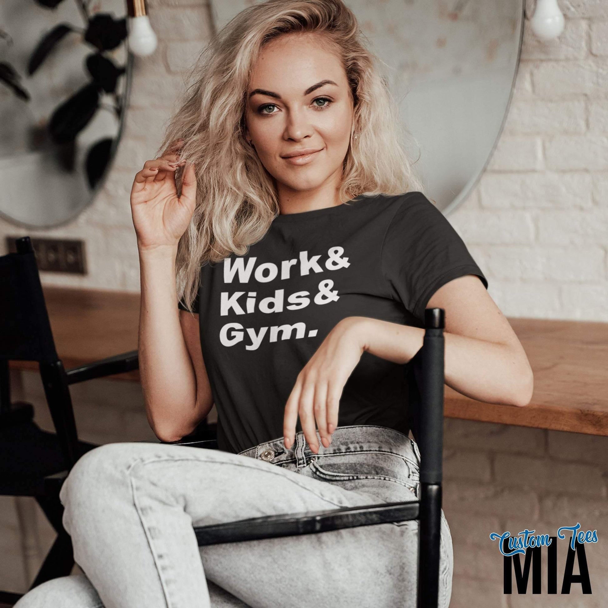Work and Gym and Kids Shirt #MomLife - Custom Tees MIA