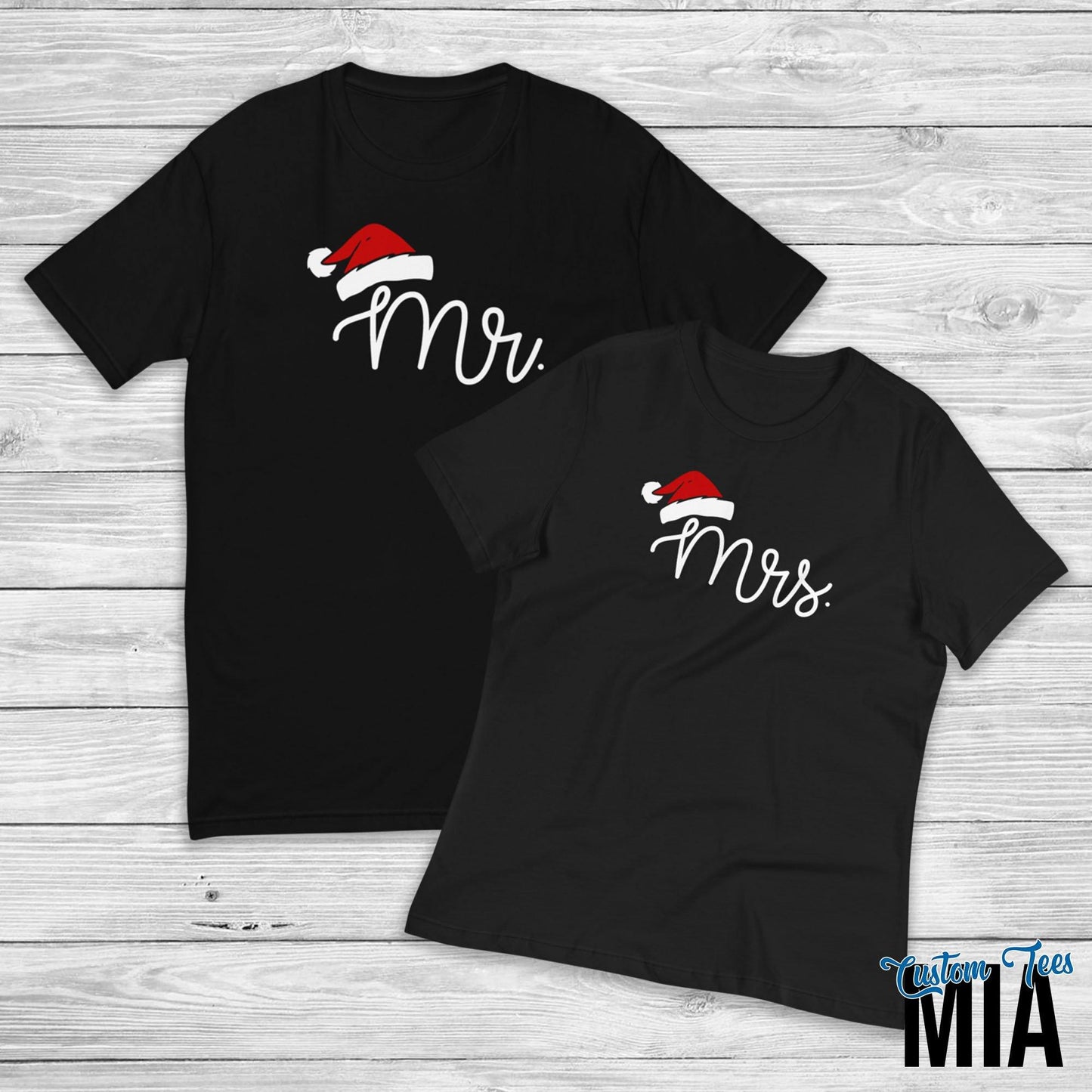 Christmas Couple Mr and Mrs Claus Shirt - Custom Tees MIA