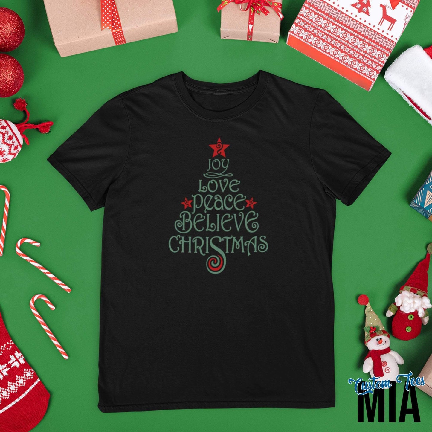 Christmas Tree Shirt - Custom Tees MIA