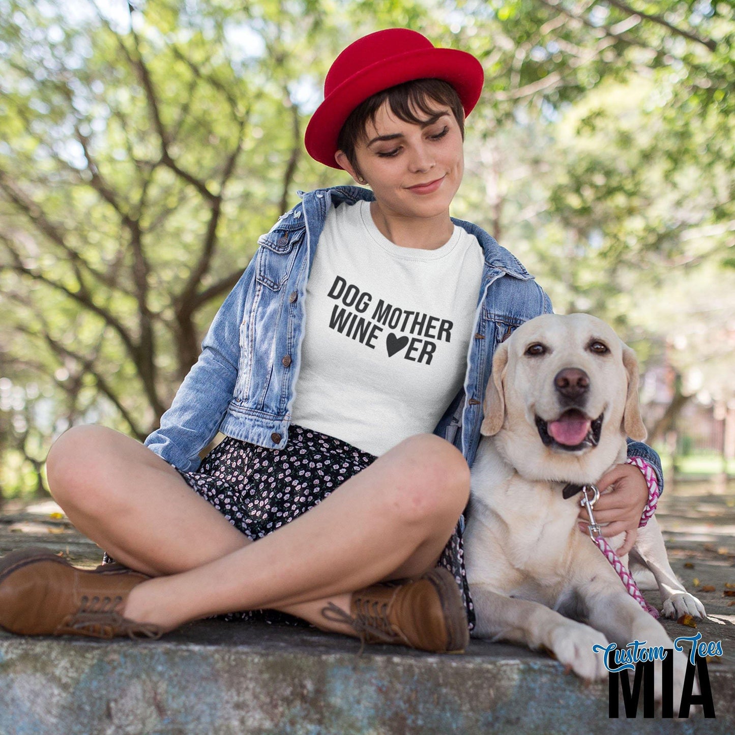 Dog Mother Wine Lover Shirt - Custom Tees MIA