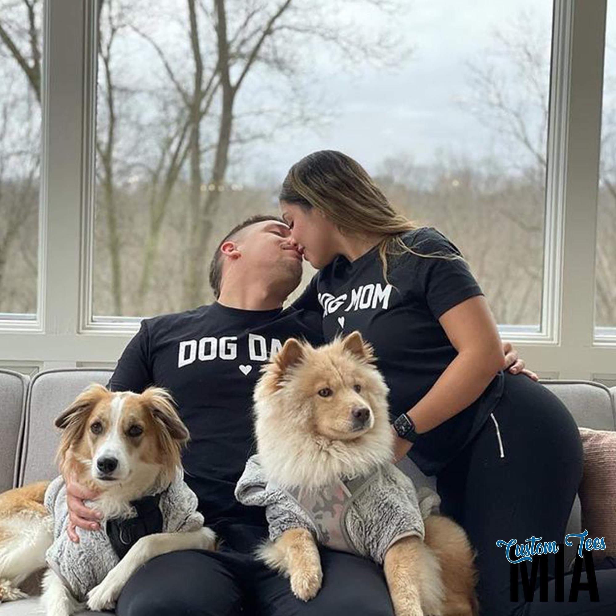 Mom and shop dog matching shirts