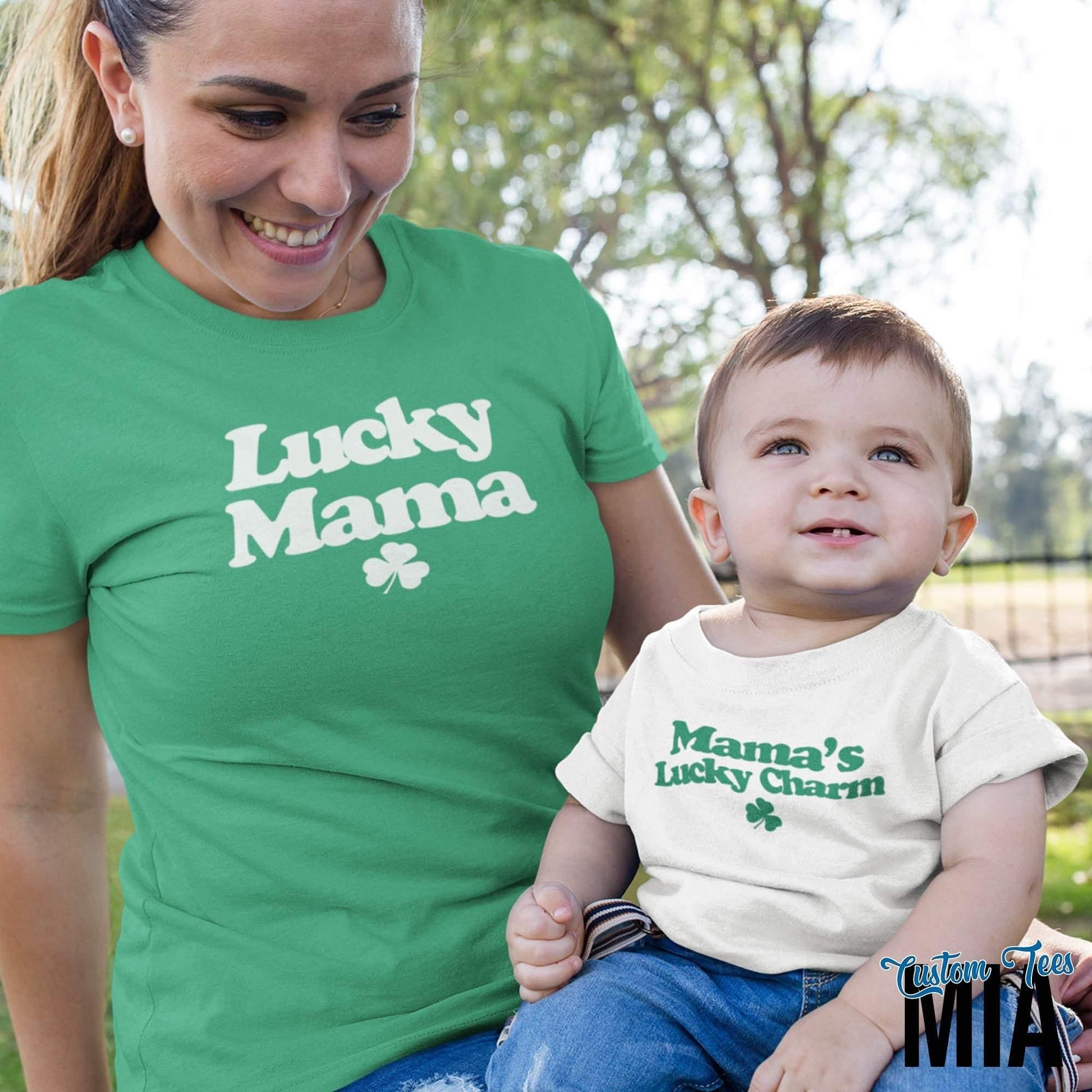 St. Patrick's Day Lucky Mama and Me Shirt - Custom Tees MIA